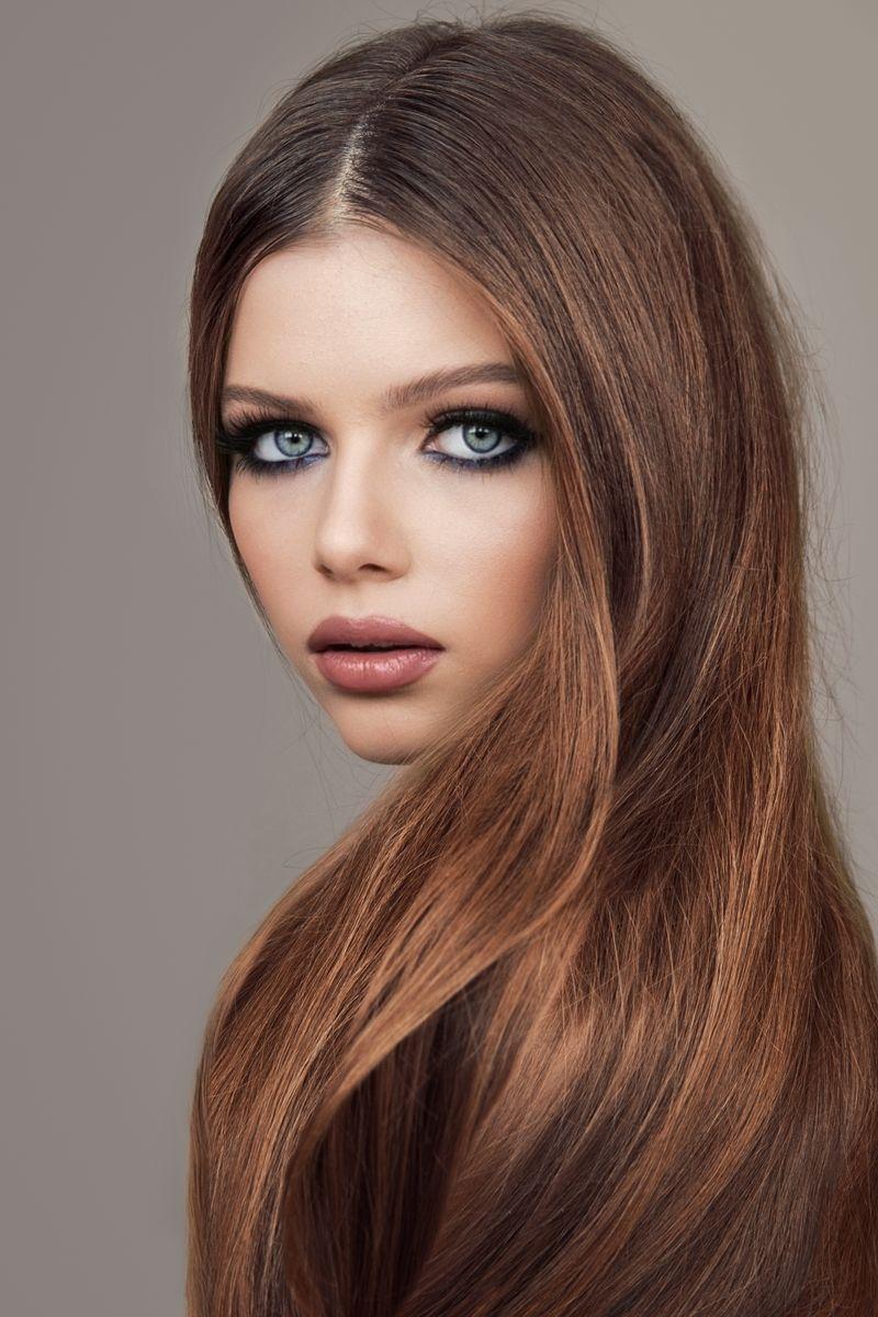 Glossy Chestnut hair colour at Rare Salon, Dehradun
