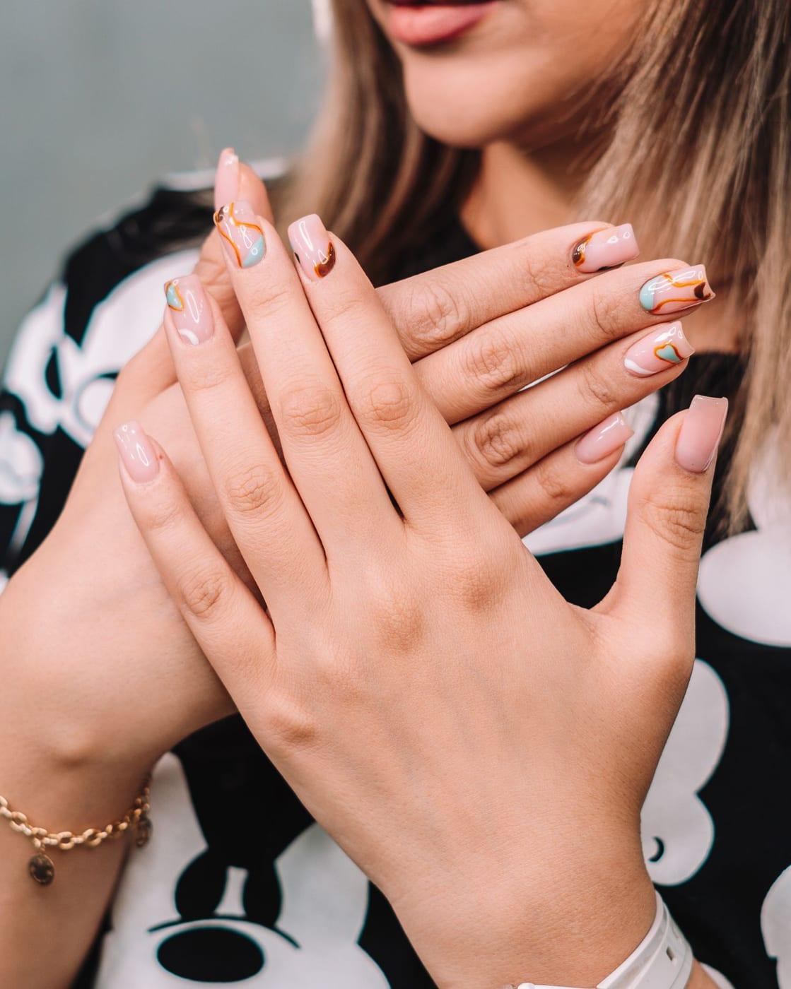 Bespoke nail art design at Rare Salon, Dehradun