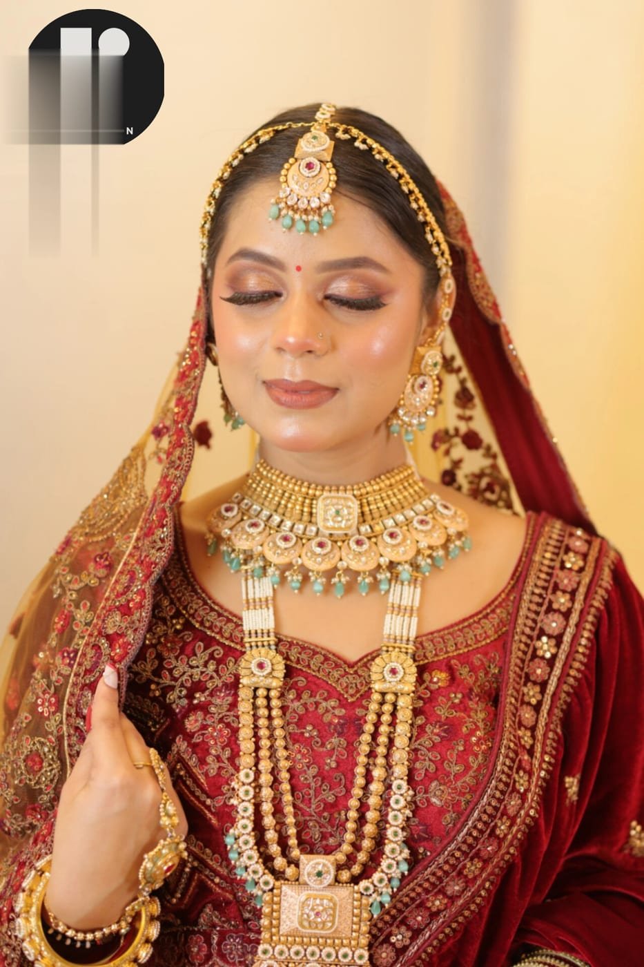A radiant, even bridal complexion ready for the camera